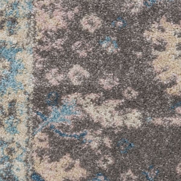 Nourison Home Tranquil Grey/Pink 5'3" x 7'3" Collection