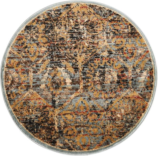 Nourison Home Delano Blue 3'4" x Round Collection