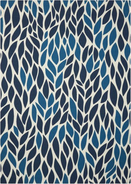 Nourison Home & Garden Blue 4'4" x 6'3"