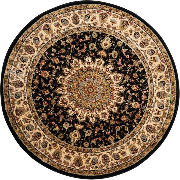 Nourison Home Delano Black 7’10” x Round Collection