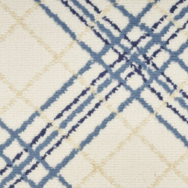 Nourison Home Jubilant Ivory Navy 2'3" x 7'3" Runner