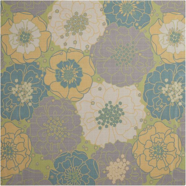 Nourison Home & Garden Green 5' x Square