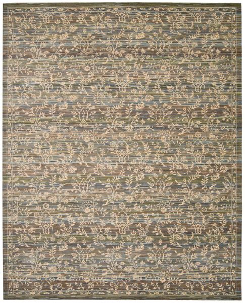 Nourison Home Rhapsody Blue/Moss 7'9" x 9'9" Collection