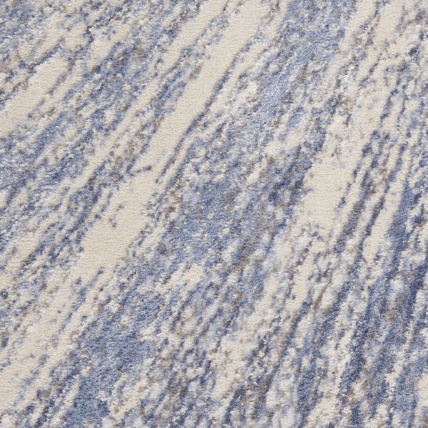 Nourison Home Silky Textures Blue/Grey 2'2" x 7'6" Runner Collection