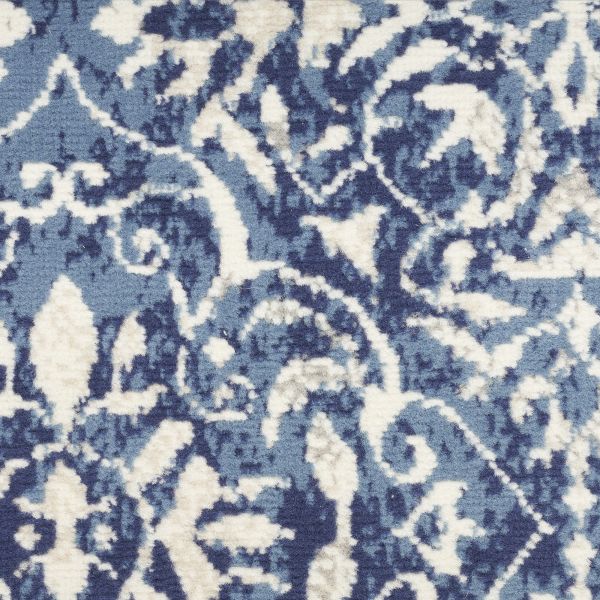 Nourison Home Jubilant Navy Ivory 2'3" x 7'3" Runner