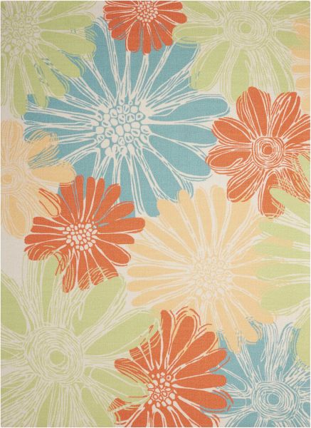 Nourison Home & Garden Ivory 5'3" x 7'5"