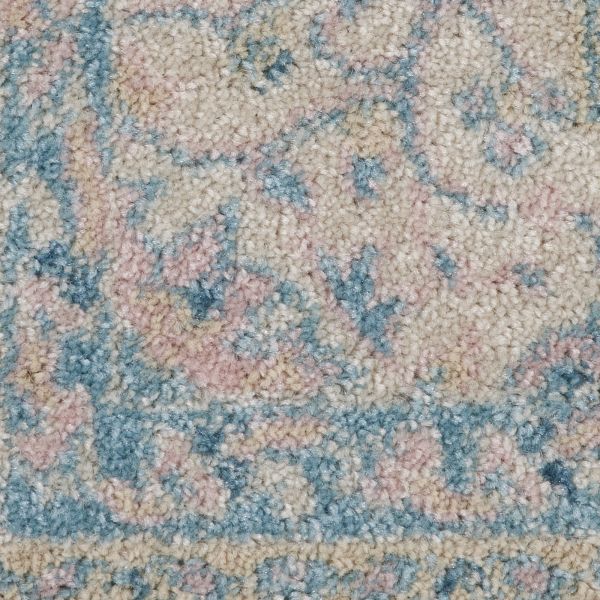 Nourison Home Tranquil Ivory/Turquoise 2'3" x 7'3" Runner Collection