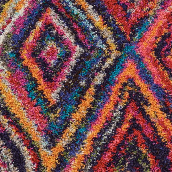 Nourison Home Nomad Red/Multicolor 2'3" x 8' Runner Collection