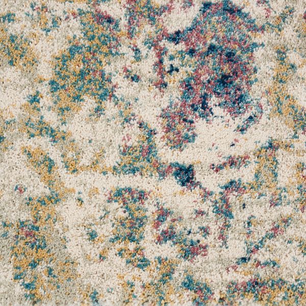 Nourison Home Fusion Cream/Blue 5'3" x 7'3" Collection