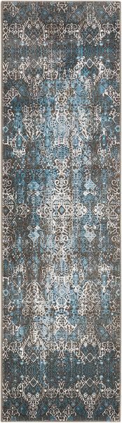 Nourison Home Karma Blue 2'2" x 7'6" Runner Collection