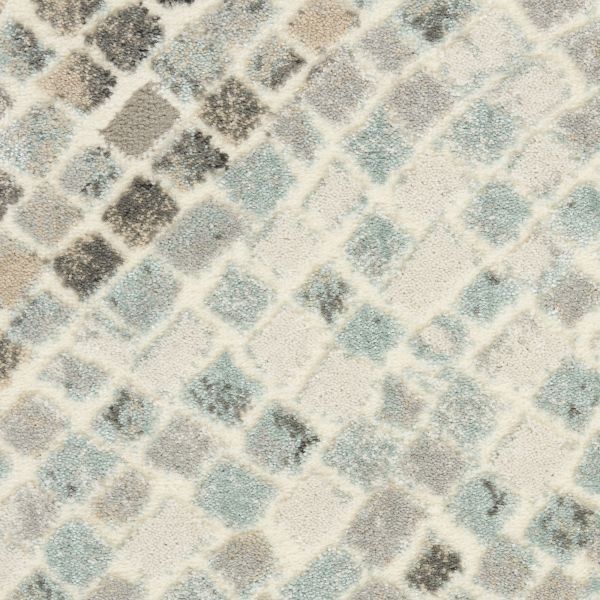 Nourison Home Marmara Ivory Teal Grey 7'10" x 9'10"