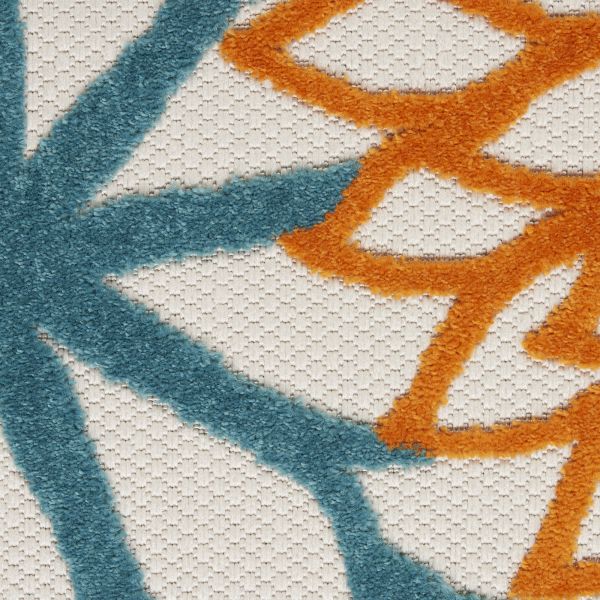 Nourison Home Aloha Turquoise Multicolor