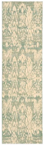 Nourison Home Nepal Seafoam 2'3" x 8' Runner Collection