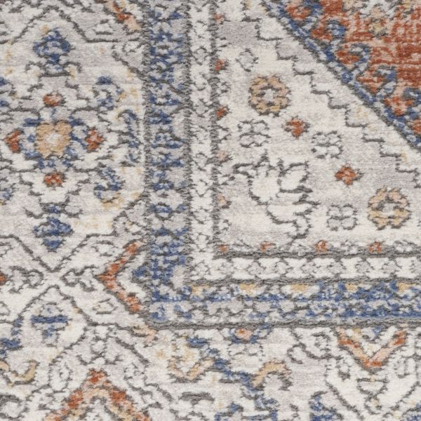 Nicole Curtis Series 4 Cream/Multi 2'2" x 7'6" Runner Collection