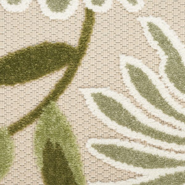 Nourison Home Aloha Ivory Green