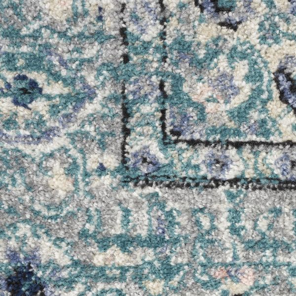 Nourison Home Passion Turquoise Grey