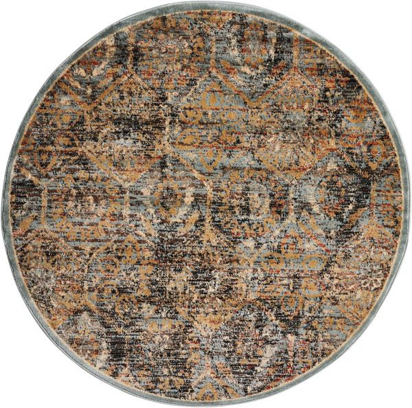 Nourison Home Delano Blue 5'3" x Round Collection