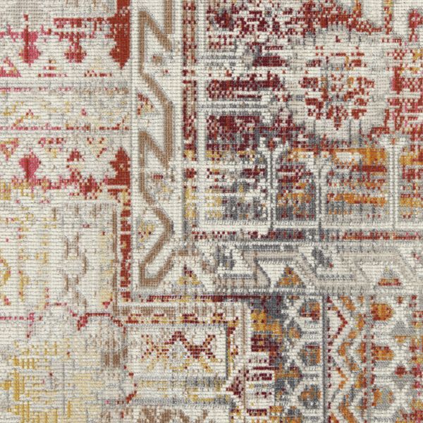 Nourison Home Vintage Kashan Ivory Red