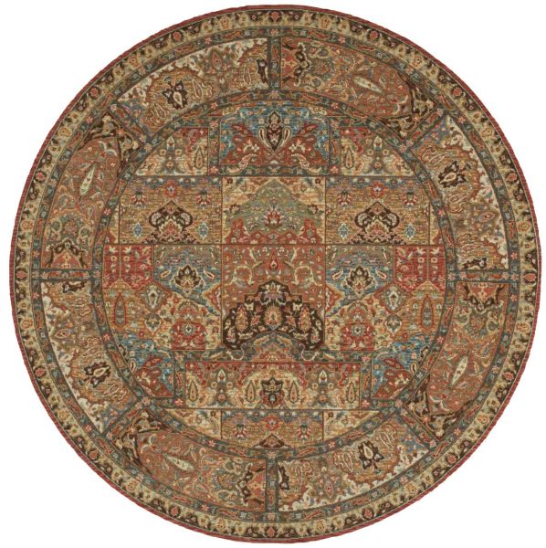 Nourison Home Living Treasures Multicolor 7’10” x Round