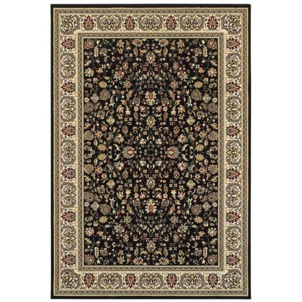 Oriental Weavers Kashan 108b Black Collection