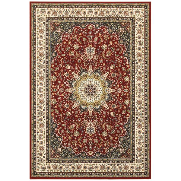 Oriental Weavers Kashan 119n Red Collection