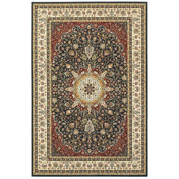 Oriental Weavers Kashan 119u Navy Collection