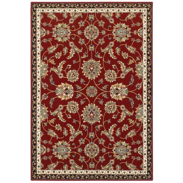Oriental Weavers Kashan 370r Red Collection