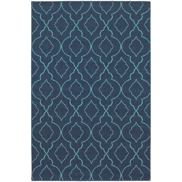 Oriental Weavers Meridian 7541b Navy Collection