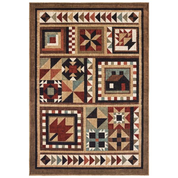 Oriental Weavers Woodlands 9596a Brown