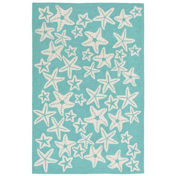 Liora Manne Capri Starfish Aqua