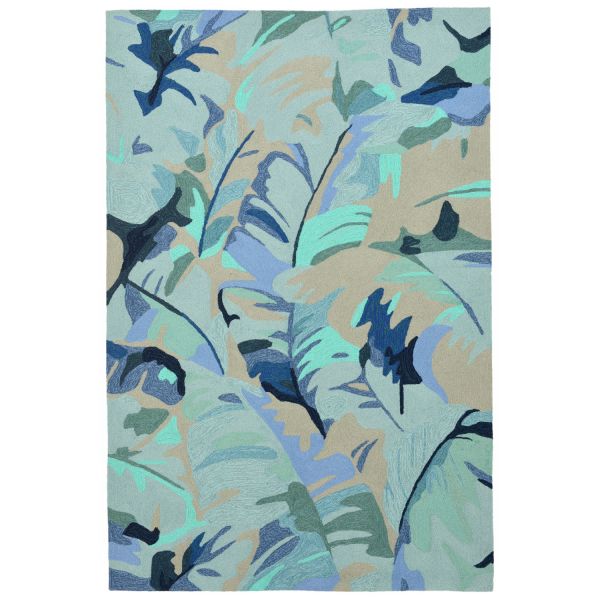 Liora Manne Capri Palm Leaf Blue