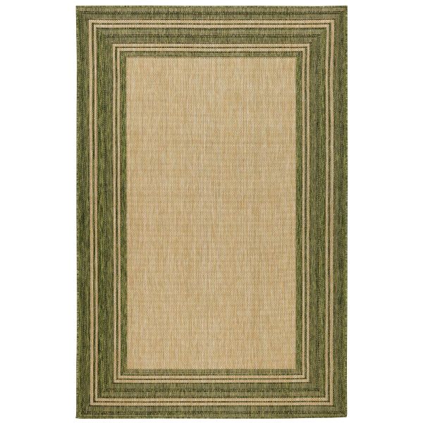 Liora Manne Carmel Multi Border Green