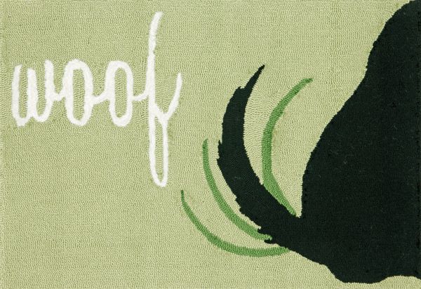 Liora Manne Frontporch Woof Green