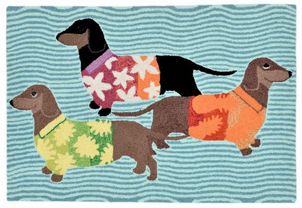 Liora Manne Frontporch Tropical Hounds Multi