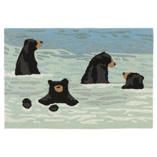 Liora Manne Frontporch Bathing Bears Water