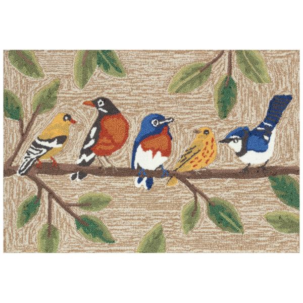 Liora Manne Frontporch Birds On A Branch Natural