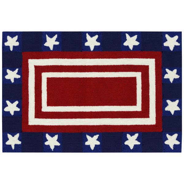Liora Manne Frontporch Patriotic Pendant Red