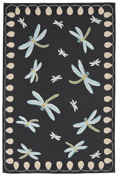 Liora Manne Frontporch Dragonfly Midnight