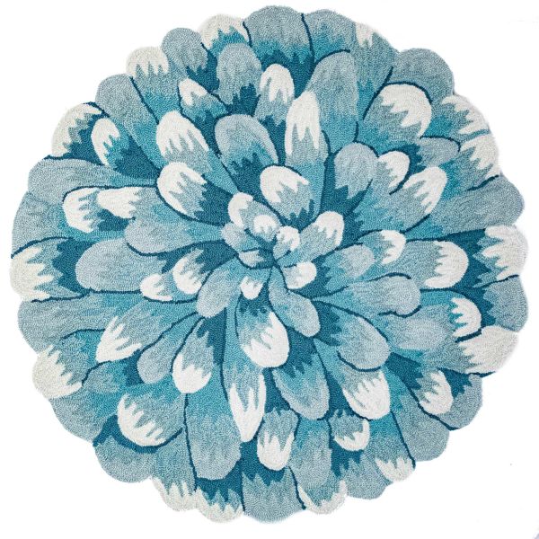 Liora Manne Frontporch Mum Aqua