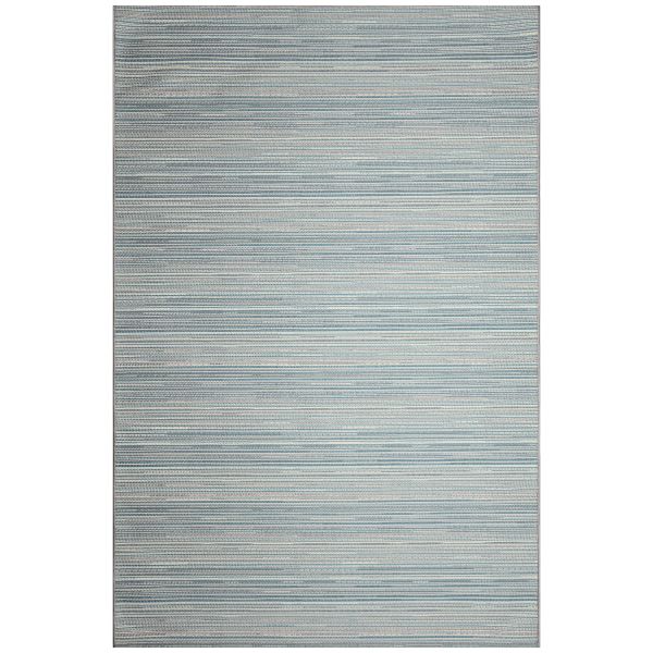 Liora Manne Miranda Tweed Stripe Aqua