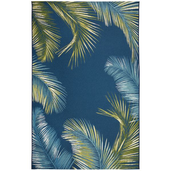 Liora Manne Marina Palm Border Navy