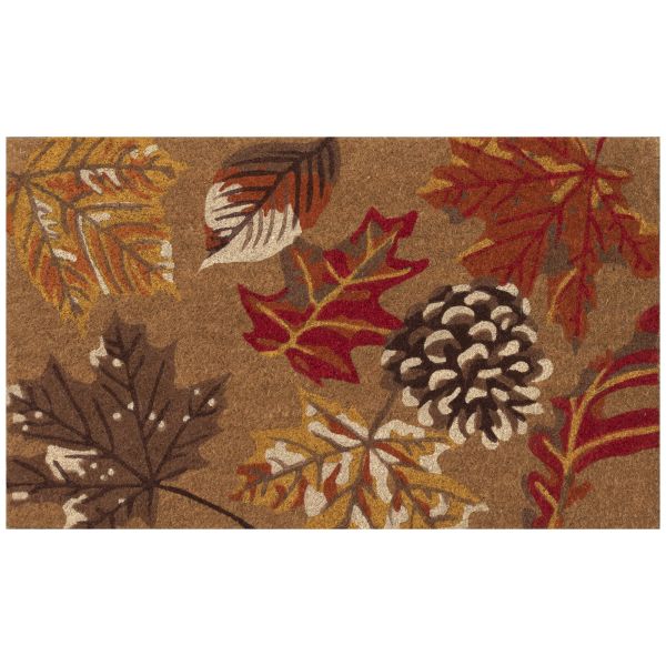 Liora Manne Natura Falling Leaves Natural Collection