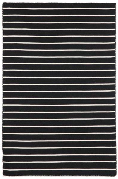 Liora Manne Sorrento Pinstripe Black