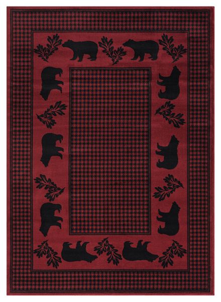 United Weavers Highlands Bear March Red
