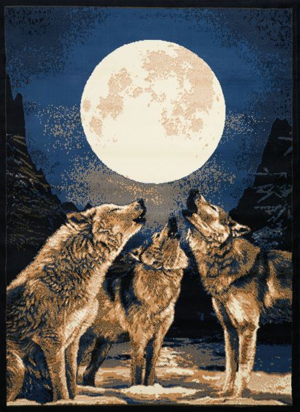 United Weavers Legends Howling Moon Multi 5'3" x 7'2" Collection