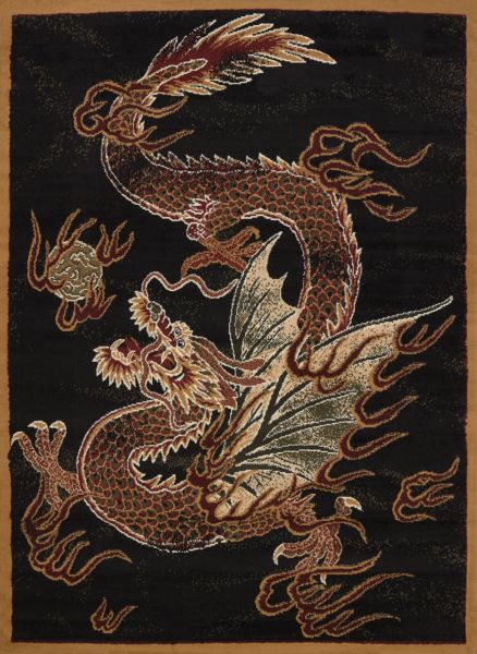 United Weavers Legends Dragon Luck Multi 5'3" x 7'2"