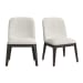 Sylvie - Dining Side Chair (Set of 2) - White / Dark Brown