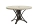 Cypress Point Ocean Terrace - Dining Table W/Weatherstone Top - Dark Brown - Wicker