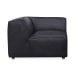 Form - Leather Corner Chair - Vantage Black