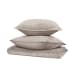 Bari - 2 Piece Velvet Twin Quilt Set - Pebble